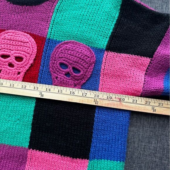 The Ragged Priest Triple Skull Intarsia Jumper – Multicolor – Size XS - Picture 4 of 13